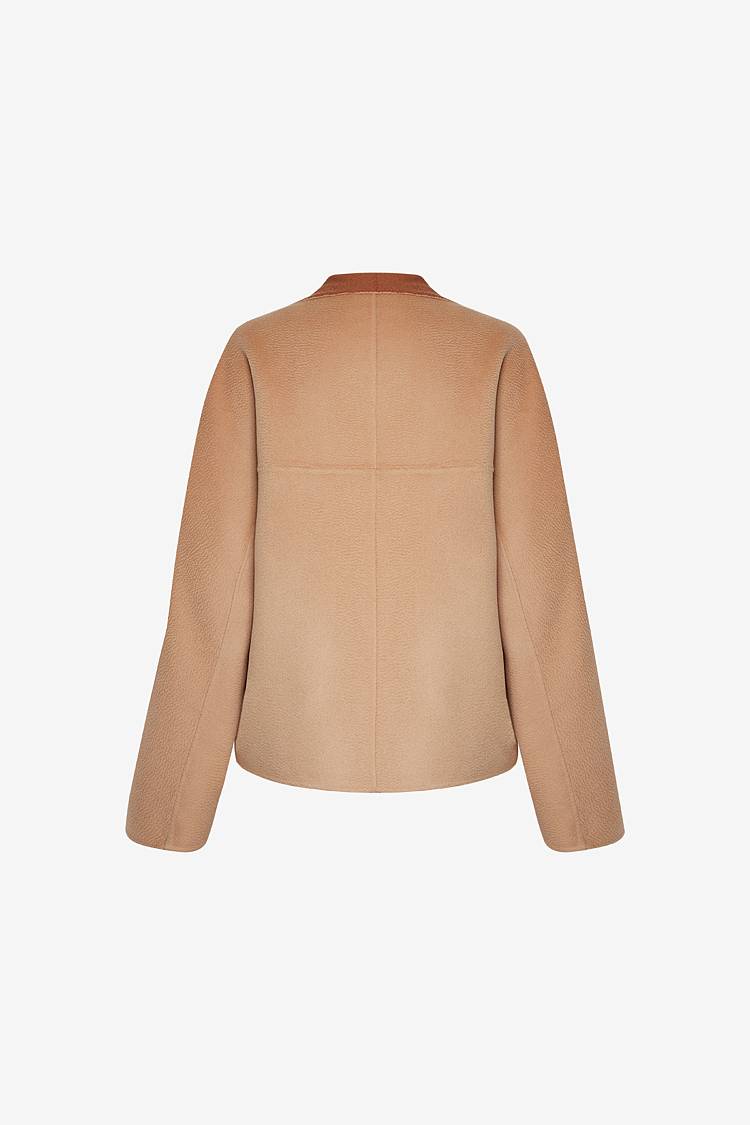 Sly 010 Minimalistische Knopflose Doubleface-Jacke Bis zu 60% Rabatt