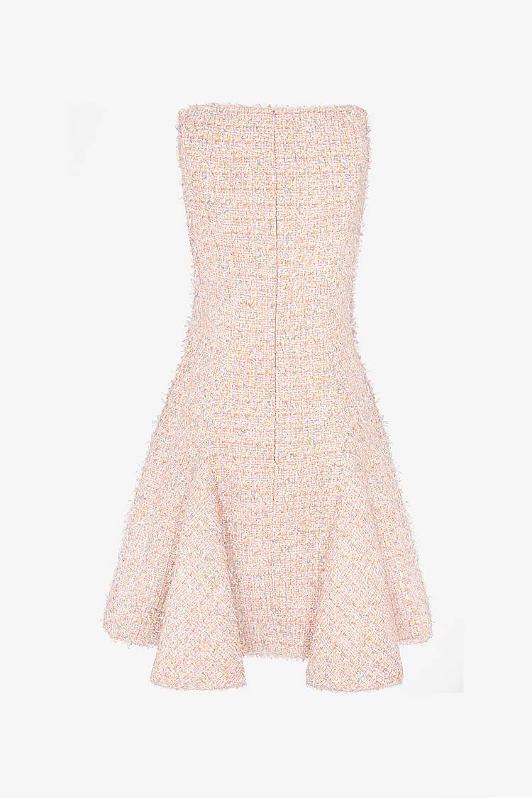 Sly 010 Tweed-Kleid mit Godet-Falten Auslauf