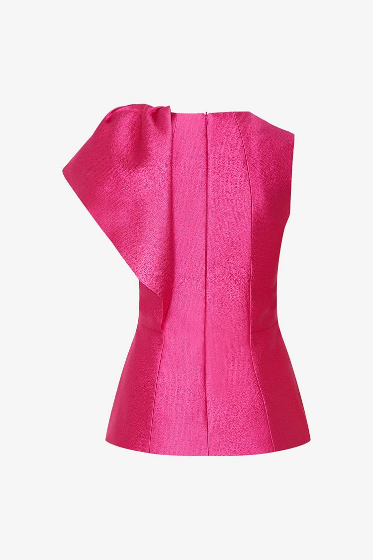 Sly 010 Tailliertes Top mit Volantärmel Valentinstagsangebot