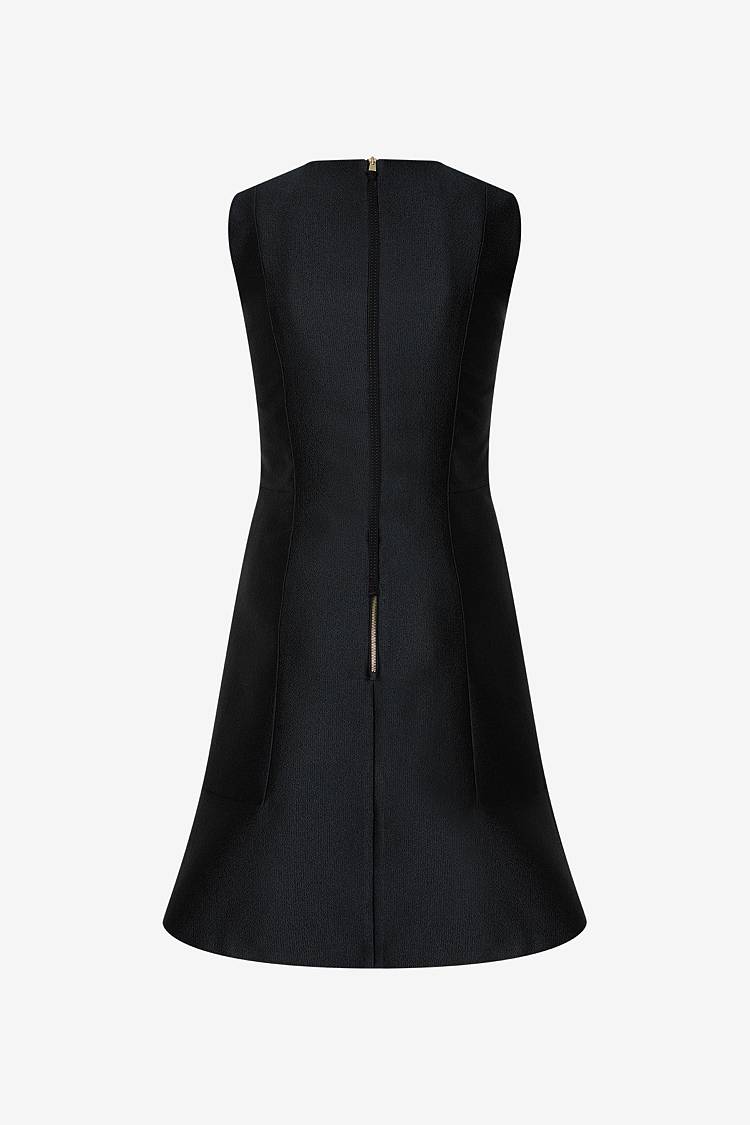Sly 010 Ärmelloses tailliertes Kleid aus Taft Exklusive Angebote