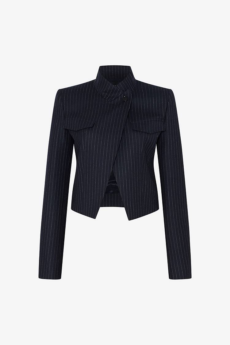 Sly 010 Kurze Wolljacke mit Pattentaschen Kauf eins, bekomm eins gratis