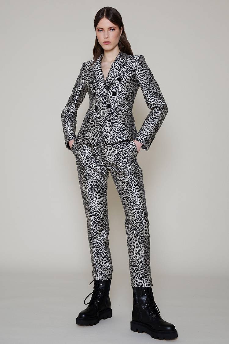 Sly 010 Klassische Hose aus Leojacquard Kostenloser Versand international