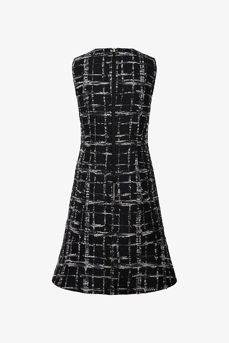 Sly 010 Ärmelloses tailliertes Tweed-Kleid Großer Ausverkauf