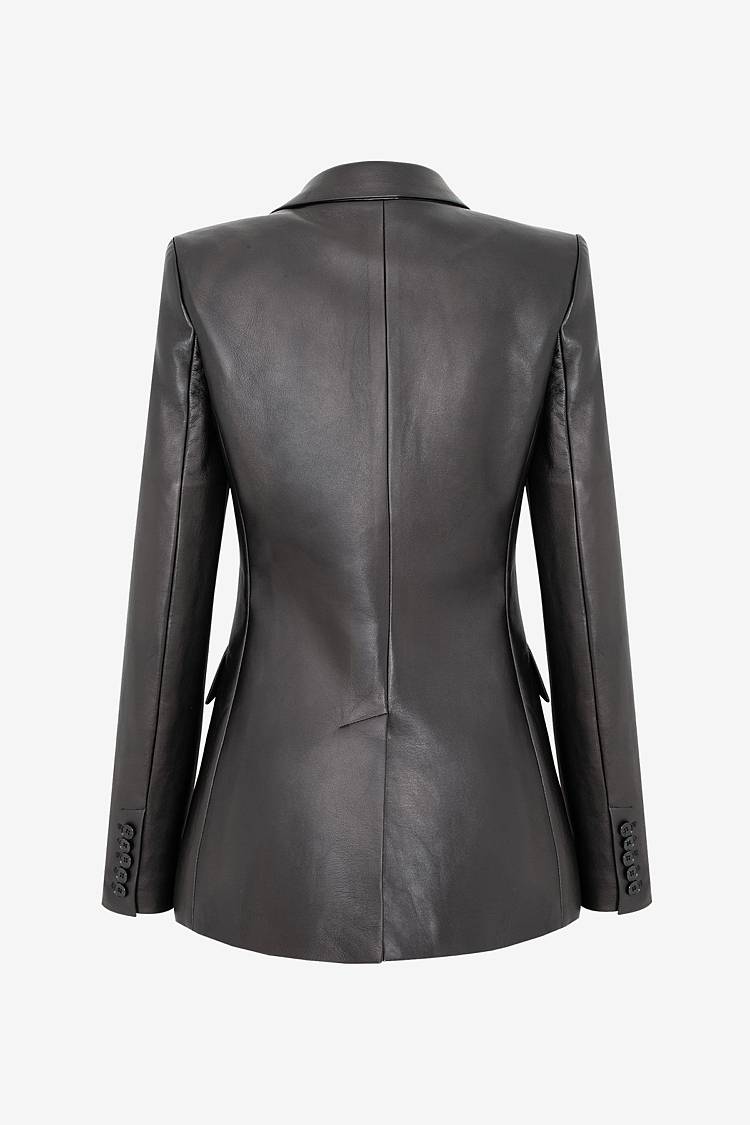 Sly 010 Taillierter Blazer aus Leder Exklusivangebot