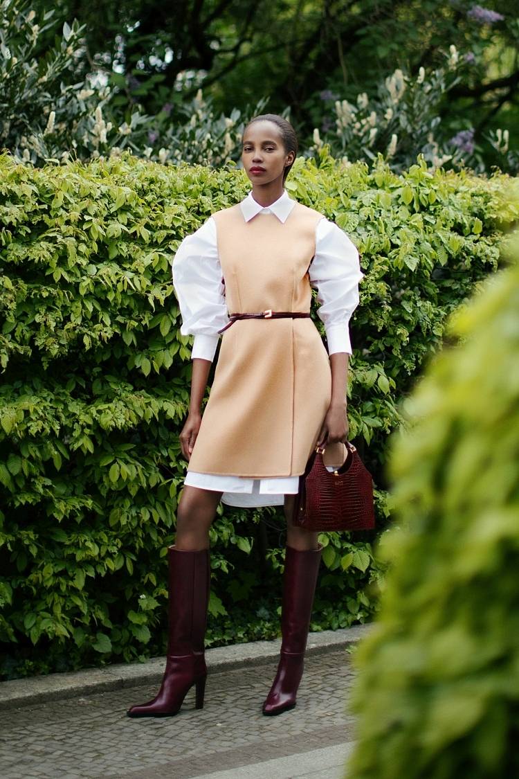 Sly 010 Lange taillierte Bluse Räumungsverkauf