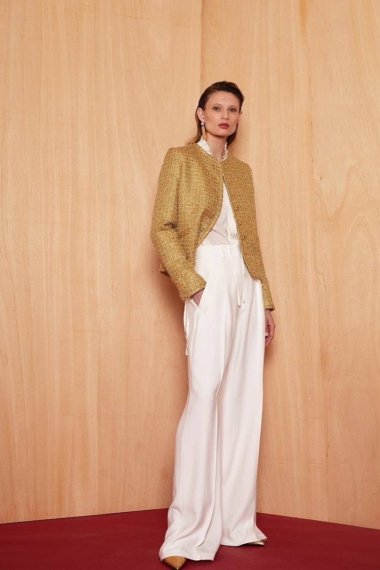 Sly 010 Kurze Jacke aus funkelndem Tweed Kauf eins, bekomm eins gratis