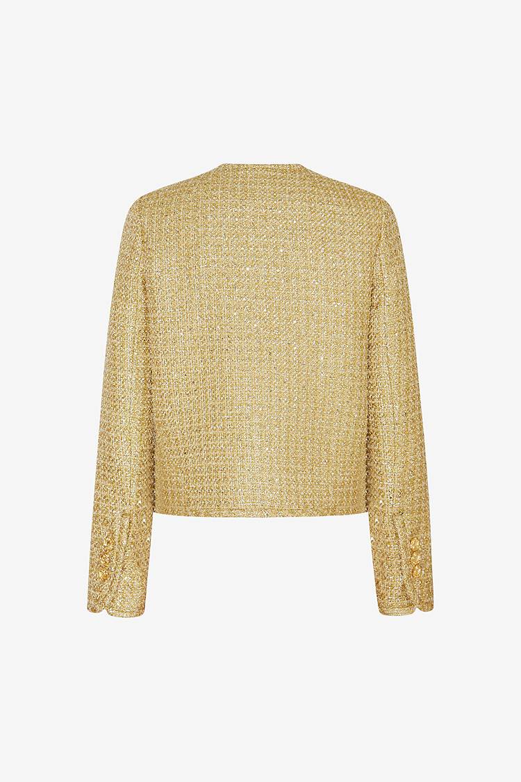 Sly 010 Kurze Jacke aus funkelndem Tweed Kauf eins, bekomm eins gratis