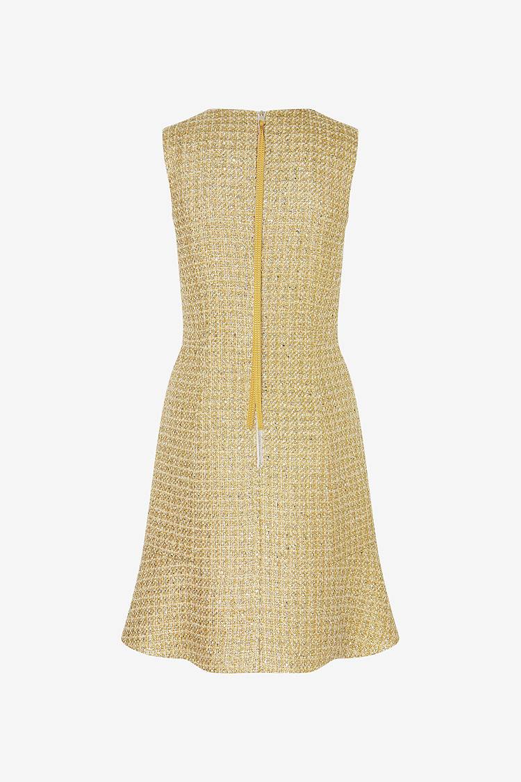 Sly 010 Tailliertes Kleid aus funkelndem Tweed Sonderangebote