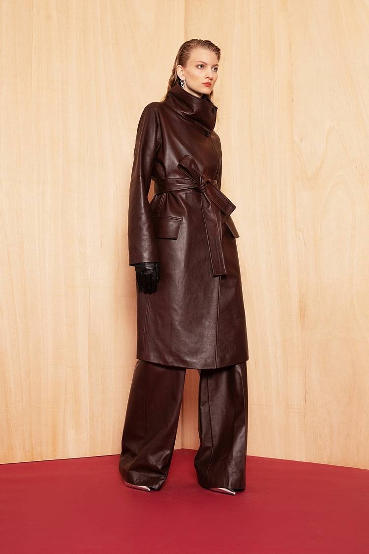 Sly 010 Elegante Marlene-Hose aus weichem Nappa-Leder Super Sparpreis