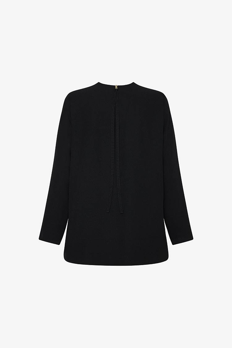 Sly 010 Elegantes geradliniges Top aus Crêpe zollfrei