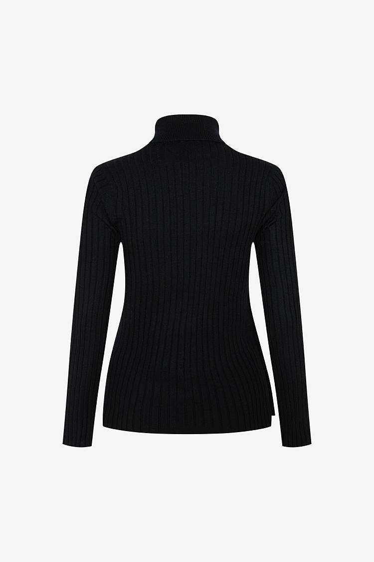 Sly 010 Rollkragenpullover mit Zierknöpfen 50% Rabatt für begrenzte Zeit