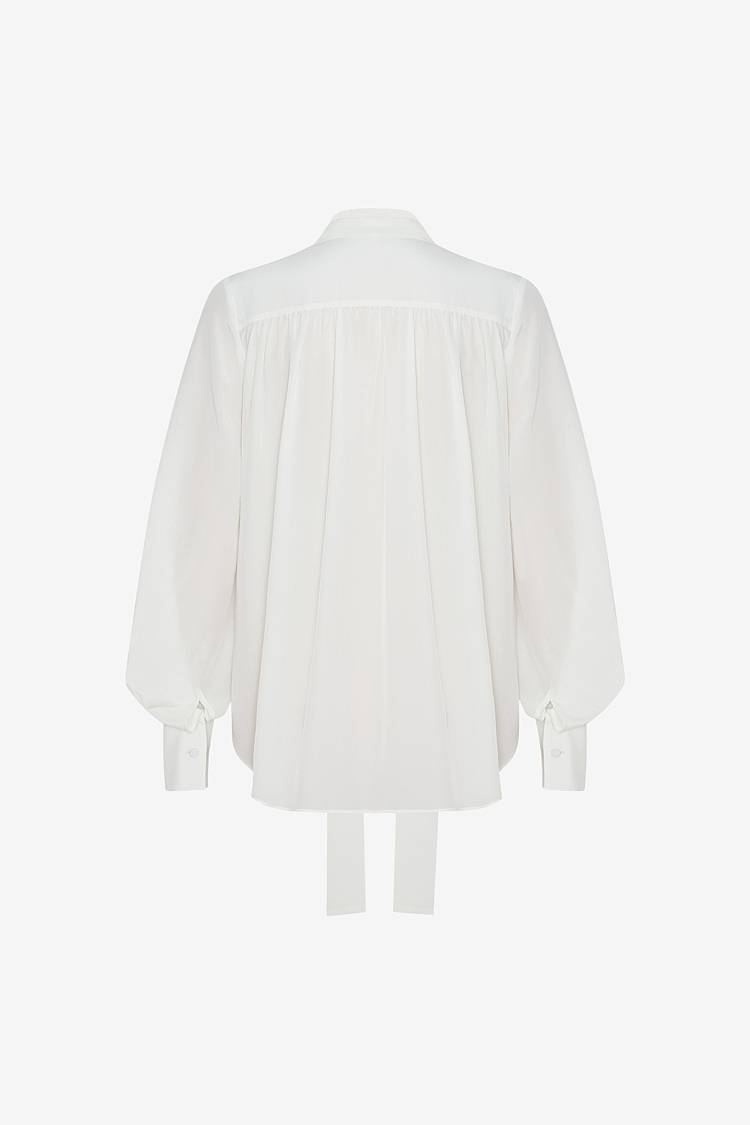Sly 010 Klassische Seidenbluse mit Schluppe Verkauf