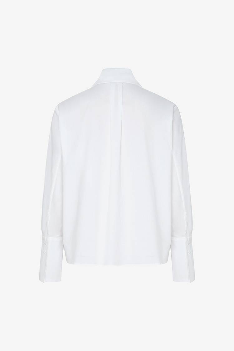 Sly 010 Baumwoll-Bluse mit Schalkragen Hotsell