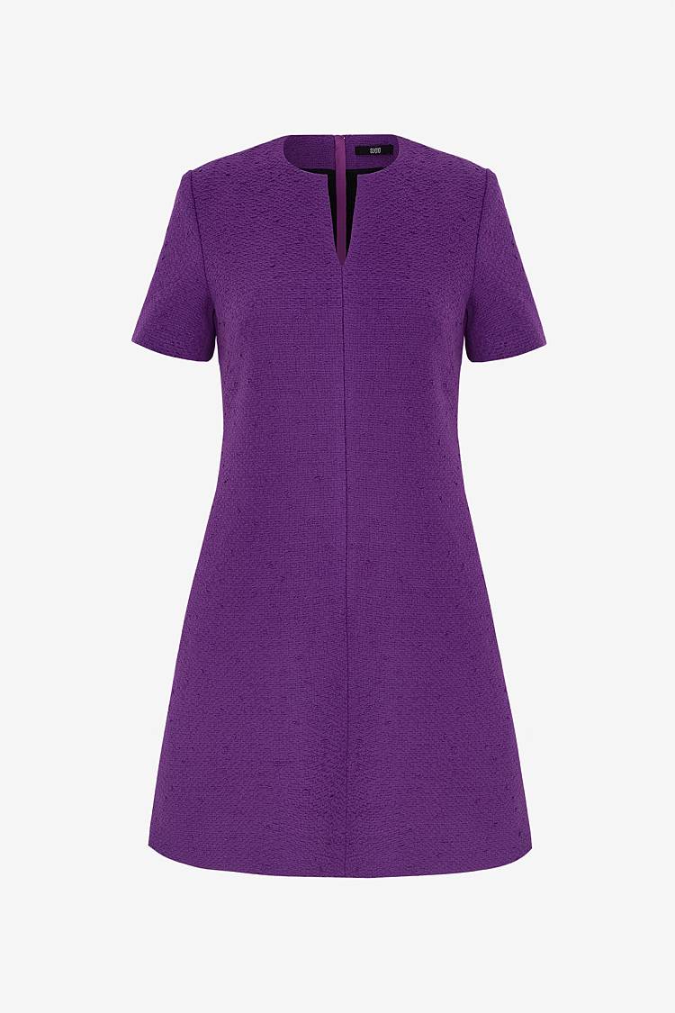 Sly 010 Schlichtes Tweedkleid mit Seitentaschen Nur noch ein Tag übrig
