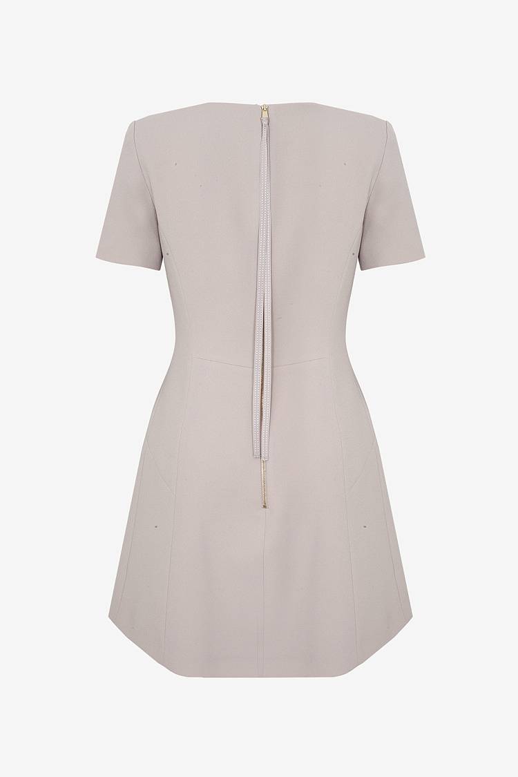Sly 010 Kurzärmliges Kleid aus Baumwollgemisch Fabrikladen