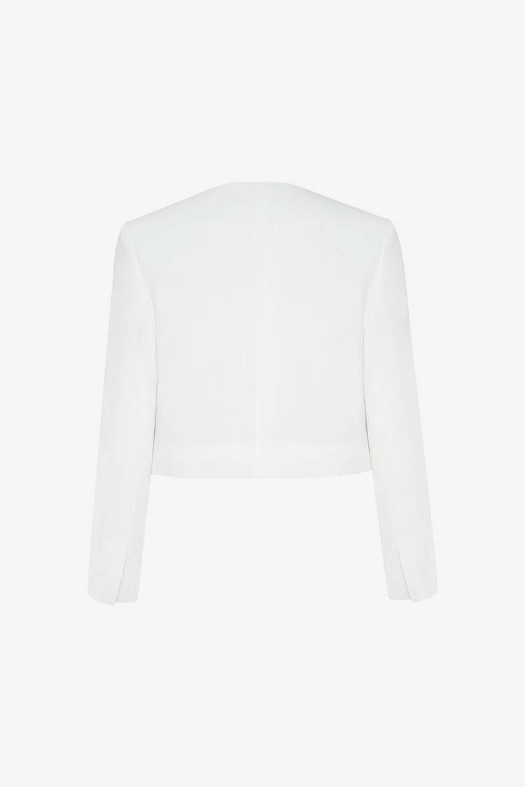 Sly 010 Kurze Jacke aus Crêpe-Envers-Satin Begrenzt auf 3 Tage