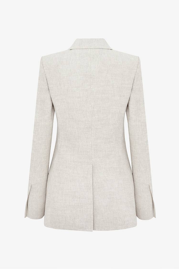 Sly 010 Taillierter Blazer aus Leinengemisch 50% Rabatt für begrenzte Zeit
