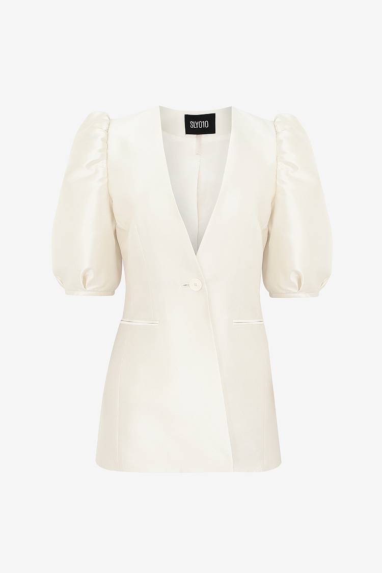 Sly 010 Bridal Blazer mit kurzen Ärmeln im Angebot