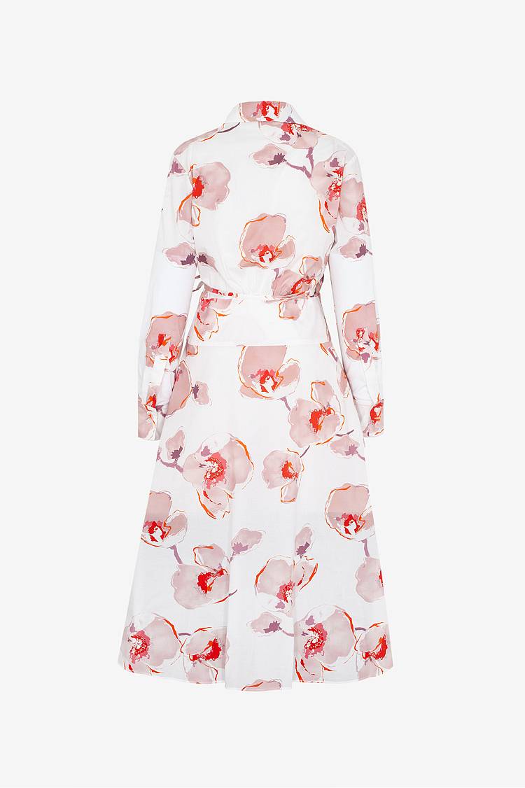Sly 010 Midi-Wickelkleid aus Baumwolle mit Blumendruck Muttertagsangebot