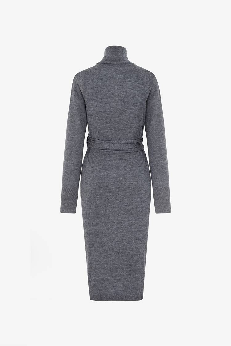 Sly 010 **Strickkleid mit Bindegürtel** Super Rabatt