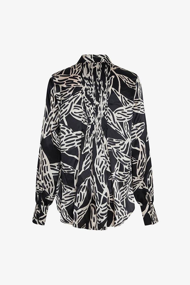 Sly 010 Seidenbluse mit floralem Print zollfrei