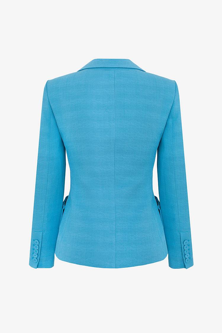 Sly 010 Einreihiger Blazer aus Crêpe-envers-Satin 50% Rabatt für begrenzte Zeit