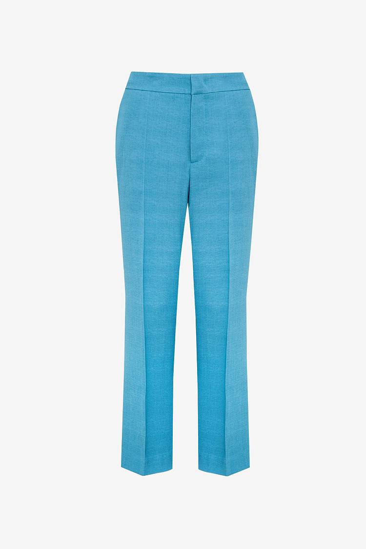 Sly 010 Schmal zulaufende Hose aus Crêpe-envers-Satin 2025
