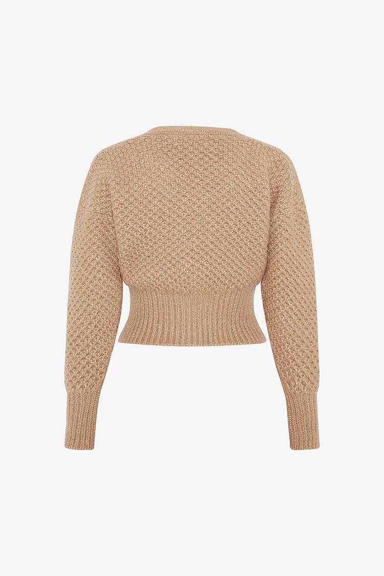 Sly 010 Kurzer Cardigan aus Woll- Merinomix Schlussverkauf