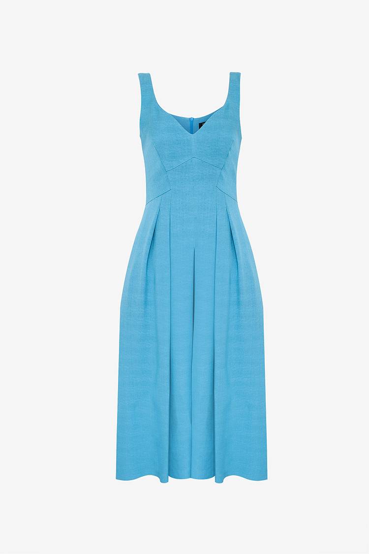 Sly 010 Kleid mit Herzausschnitt aus Crêpe-envers-Satin