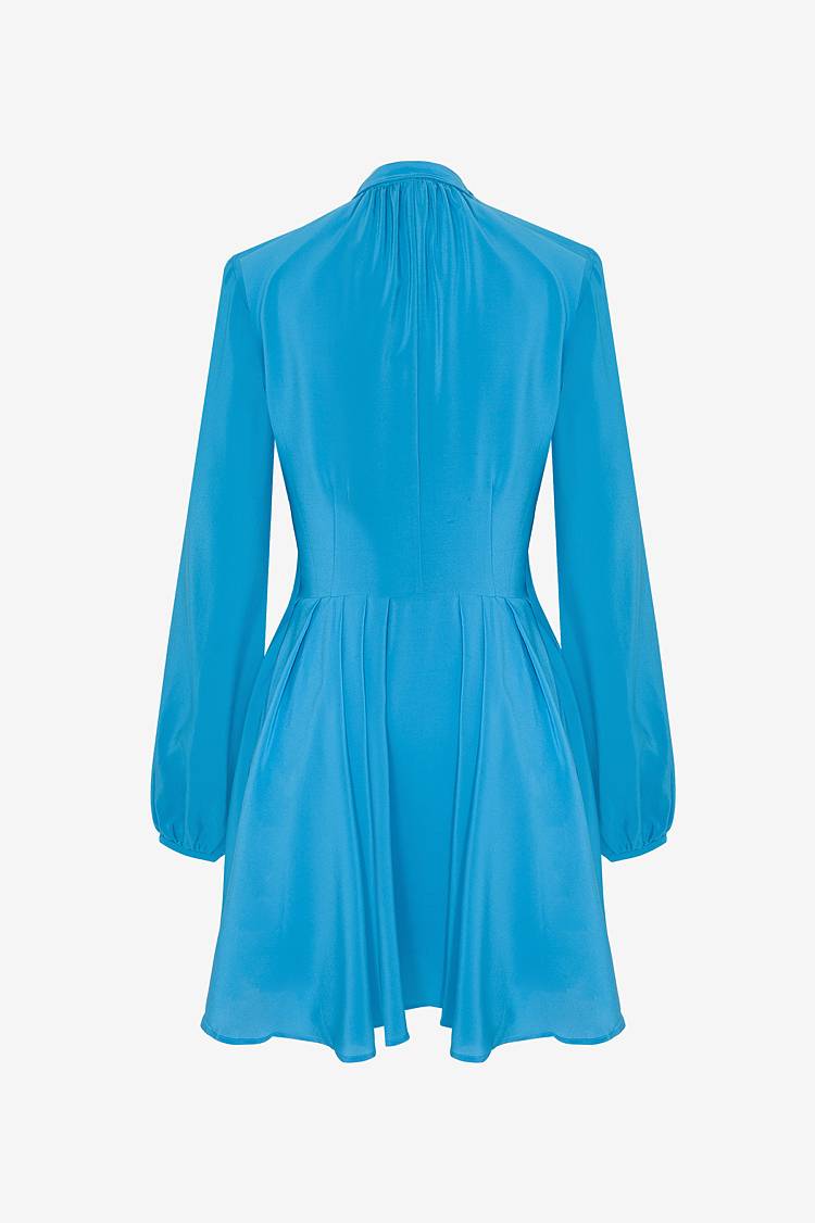 Sly 010 Kleid aus Viskose-Seide Gemisch Neuheiten
