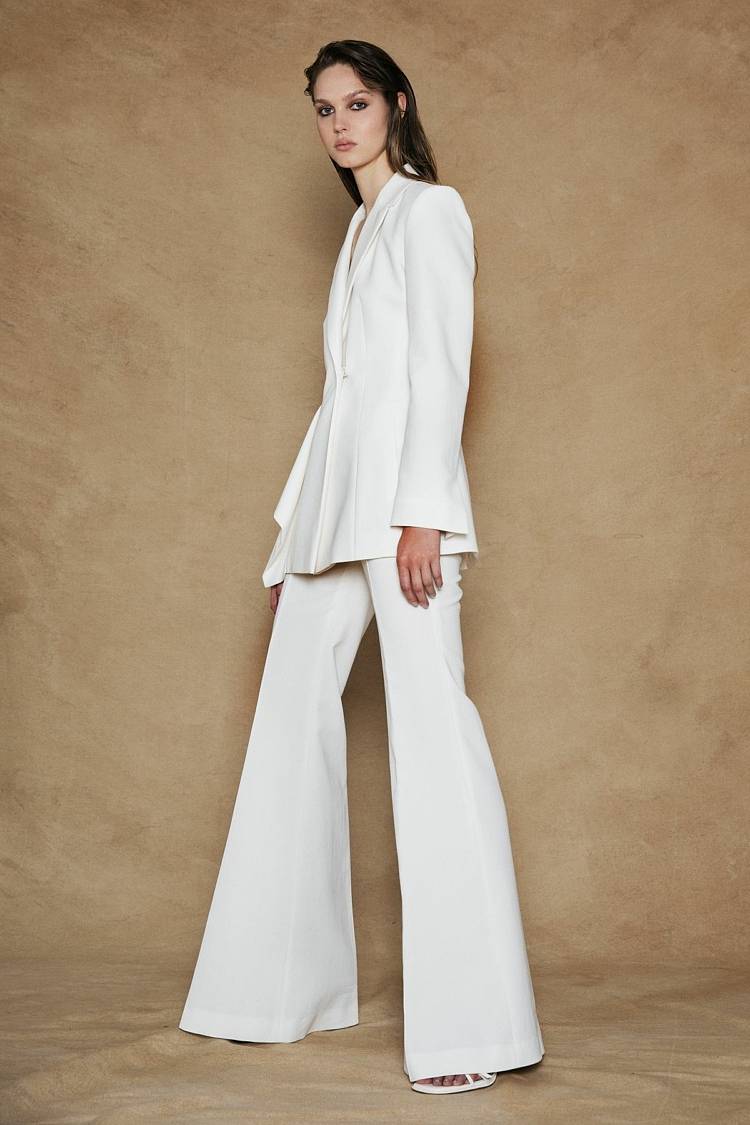 Sly 010 Ausgestellte Hose aus Baumwoll-Crêpe Saisonale Angebote