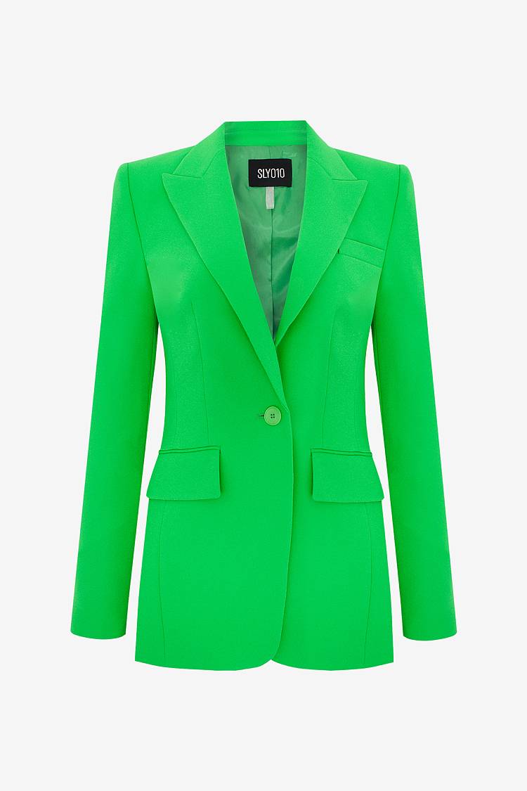 Sly 010 Klassischer Blazer aus Crêpe-envers-Satin Vierteljährliche Förderung