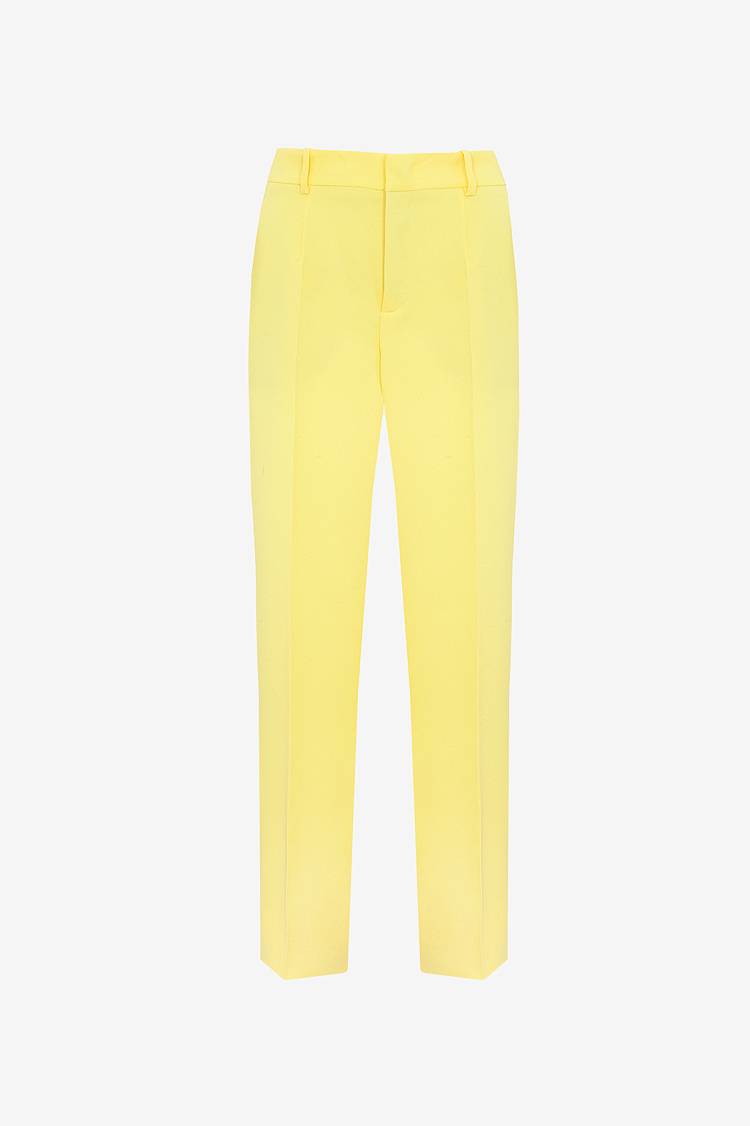 Sly 010 Schmal zulaufende Hose aus Crêpe-envers-Satin