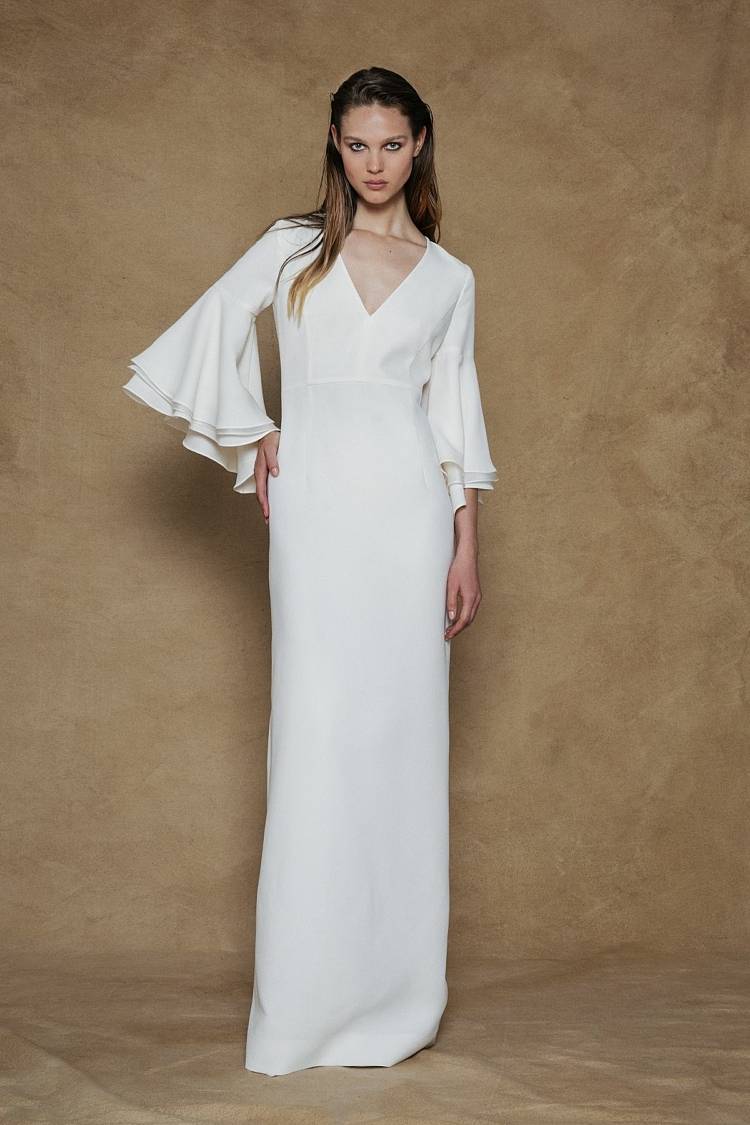 Sly 010 Kleid mit Volant-Ärmeln Super Sparpreis