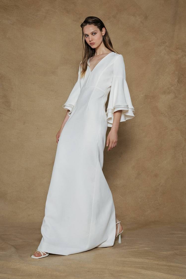 Sly 010 Kleid mit Volant-Ärmeln Super Sparpreis