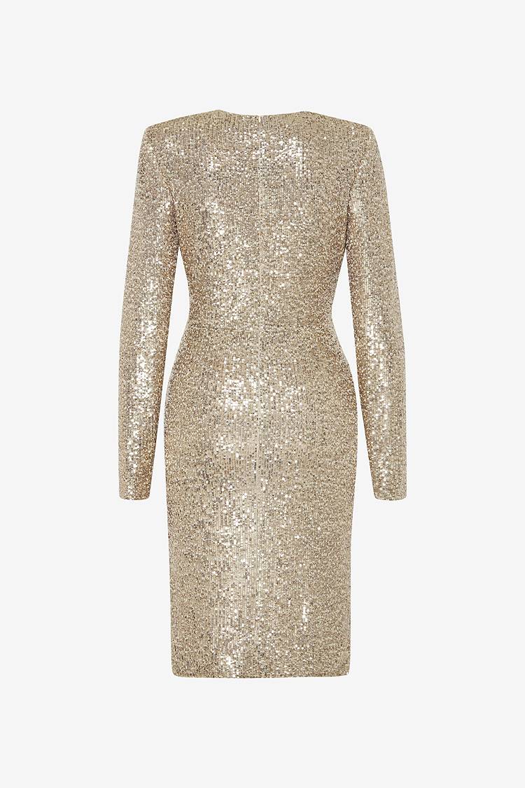 Sly 010 Hochgeschlitztes Pailettenkleid Nur für heute