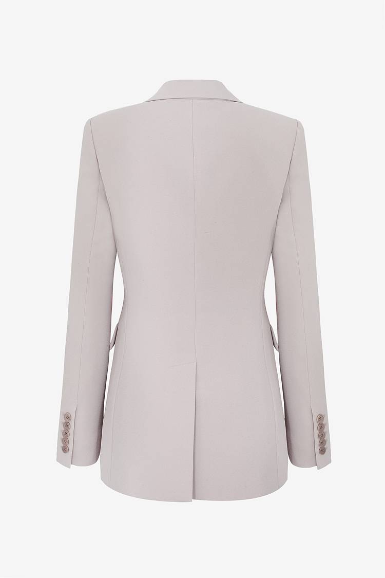 Sly 010 Klassischer Blazer aus Crêpe-envers-Satin Fabrikladen