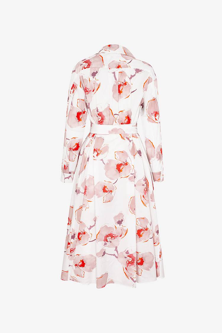 Sly 010 Midi-Wickelkleid aus Baumwolle mit Blumendruck Black Friday Preise