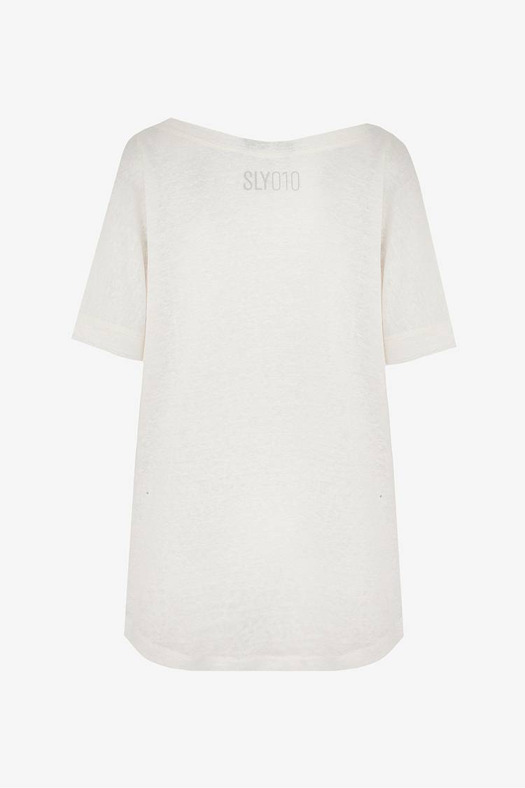 Sly 010 Leinen T-Shirt mit V-Ausschnitt Fabrikverkauf