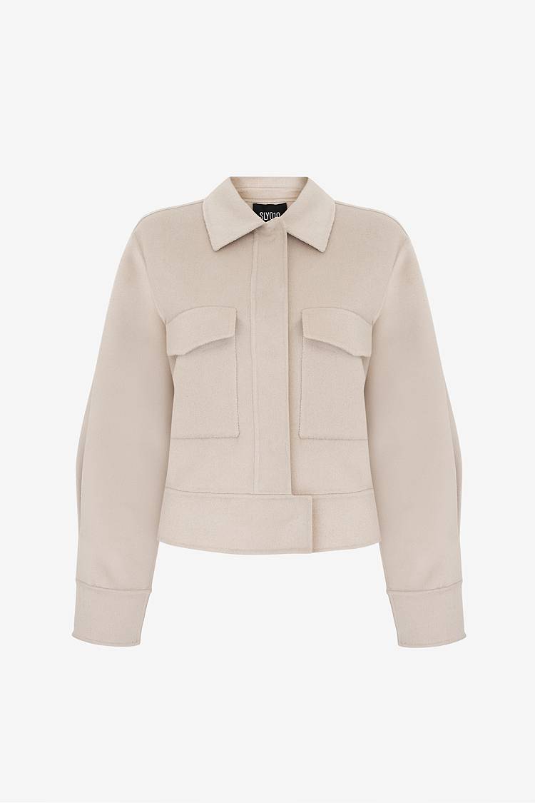Sly 010 Kurze Doubleface-Jacke mit aufgesetzten Taschen Lagerräumung