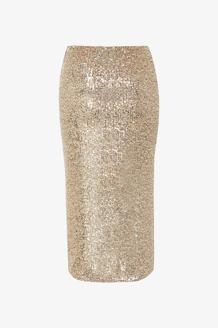Sly 010 Eng anliegender Paillettenrock Black Friday Preise