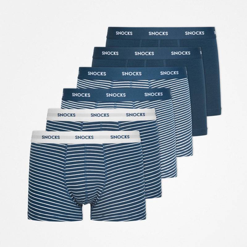 Snocks Boxershorts mit Streifen aus Bio-Baumwolle Sonderangebot der Fabrik