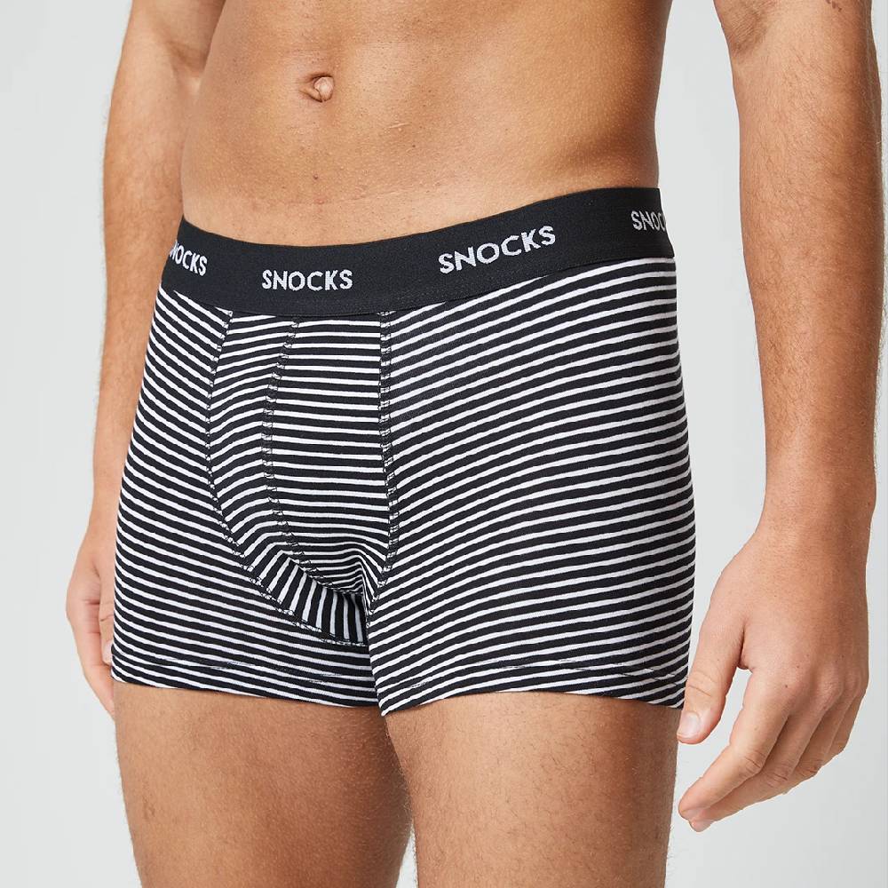Snocks Boxershorts mit Streifen aus Bio-Baumwolle Clearance-Verkauf