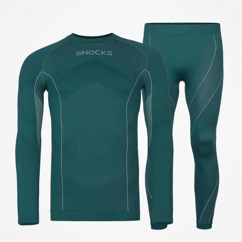 Snocks Thermounterwäsche Herren mit Daumenloch aus recyceltem Polyester Großer Ausverkauf