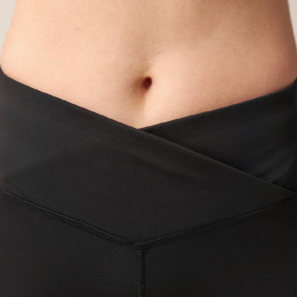 Snocks High Waist Leggings V Cross aus recyceltem Polyester Tiefpreis