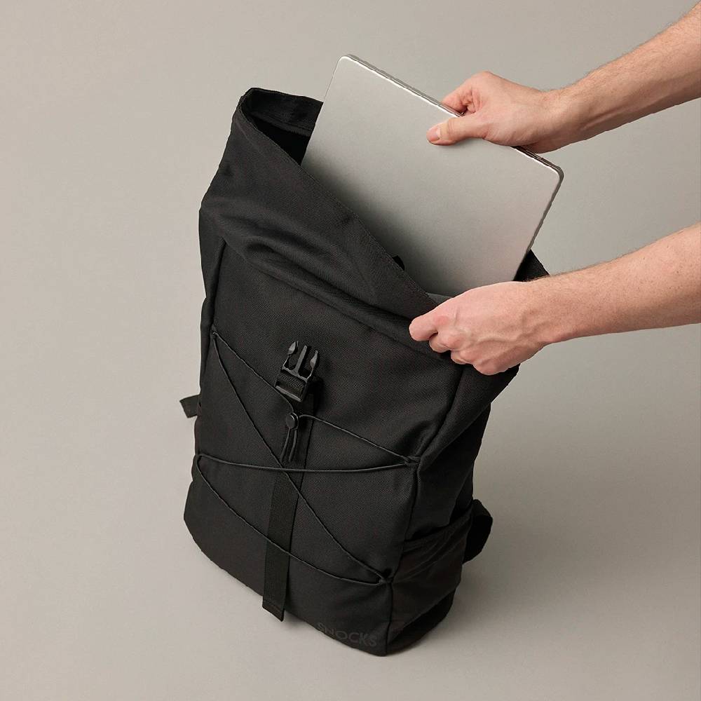 Snocks Rolltop Rucksack aus recyceltem Polyester Super Sparpreis