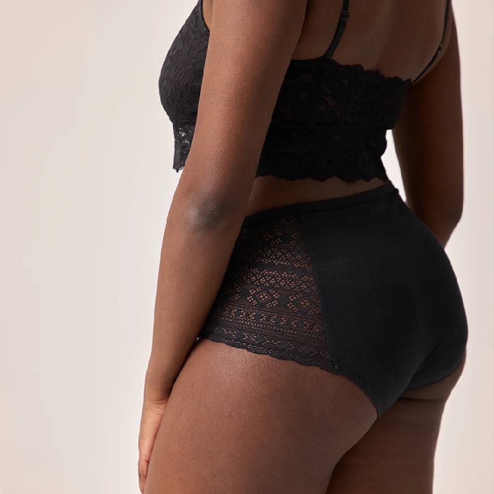 Snocks High Waist Hipster Panties mit Spitze aus Bio-Baumwolle JETZT KAUFEN