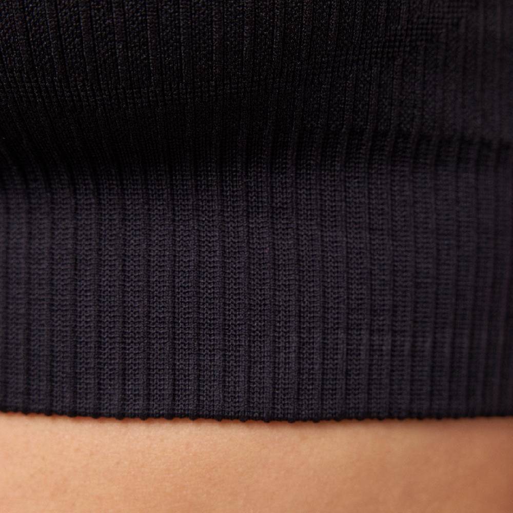Snocks Geripptes Sportshirt langarm Damen aus recyceltem Polyamid 50% Rabatt für begrenzte Zeit