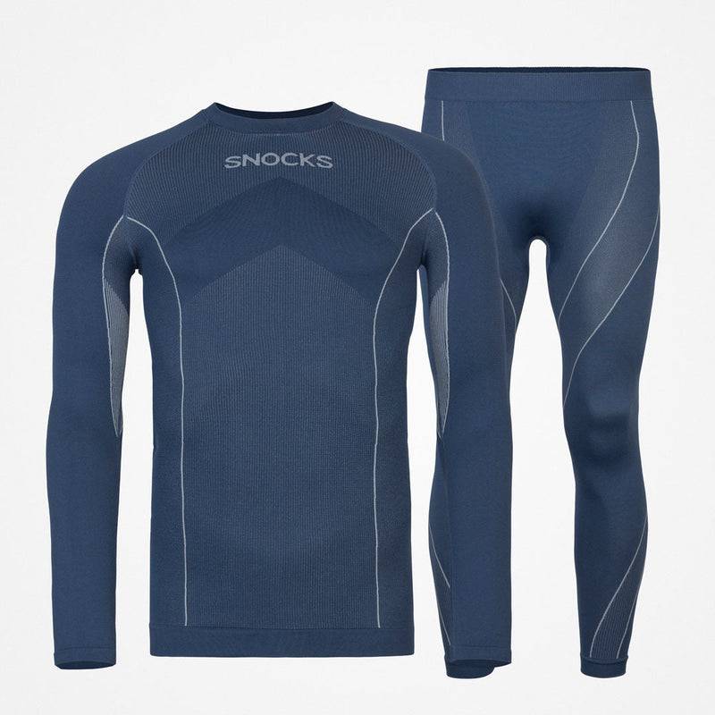 Snocks Thermounterwäsche Herren mit Daumenloch aus recyceltem Polyester Heißer Verkauf
