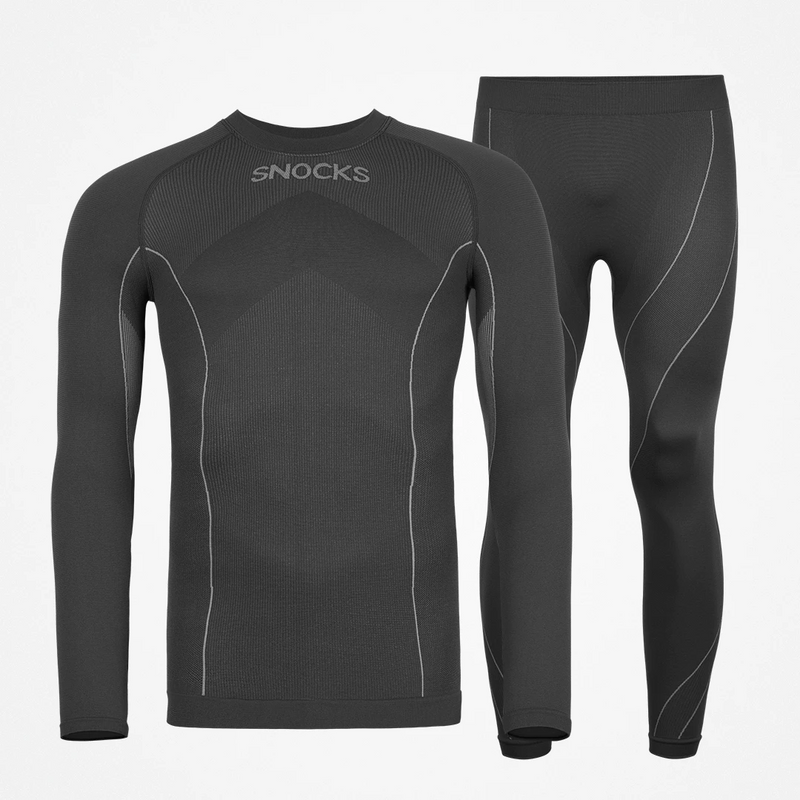 Snocks Thermounterwäsche Herren mit Daumenloch aus recyceltem Polyester Tiefpreis